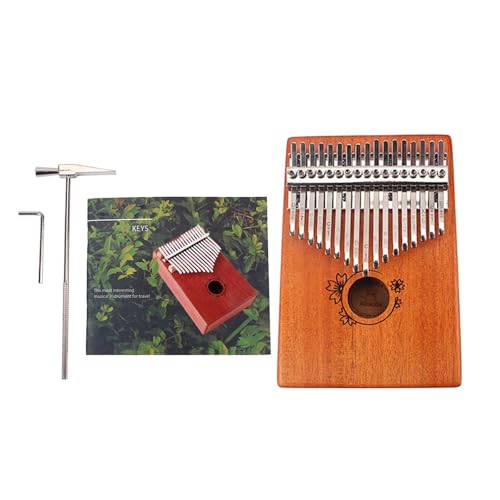 Kalimba de 17 notas con sonido dulce y bolsa portátil para aprender en casa