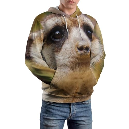 Sweats à capuche Mangouste le pull unisexe idéal contre le froid en taille S