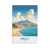 NPRZM Metallschild, Blechschild, Sizilien, Italien, 