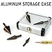 Kodilin Step Drill Bits, 5PCS HSS Titanium Step Drill Bit Set (with Automatic Center Punch),Covering 50 Sizes High Speed Steel Step Bits for Metal Complete with Aluminium Case