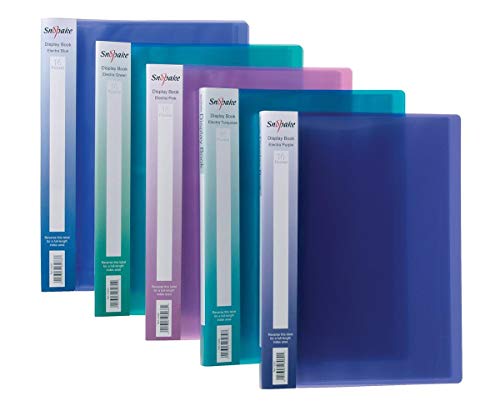 Snopake 12219 - Display Book 24 Pockets A4 Electra Astd PK10