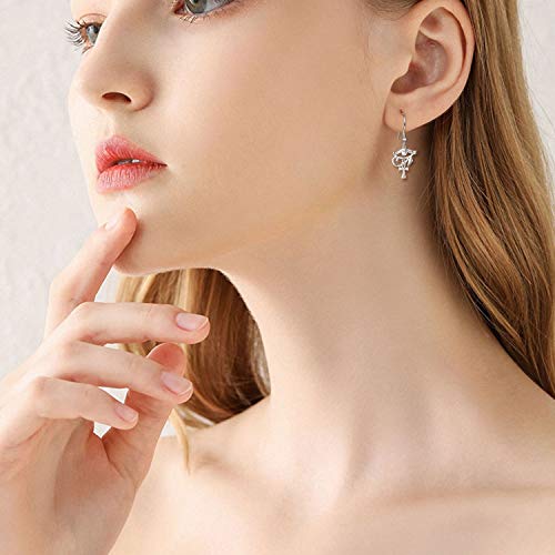 Occhio di Horus orecchini pendenti in argento