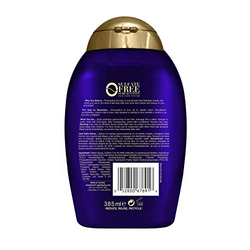 Ogx 67691 Impecca-Blonde Purple Toning Shampoo thumb #1