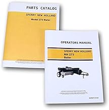 Parts Catalog Operators Manual Set for Sperry New Holland Hayliner Nh 273 Baler Book Maintenance Adjustments More Schemati...