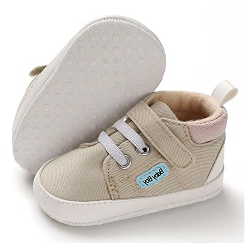 Image of Timatego Baby Boys Girls Sneaker 2 Straps Non Slip Infant Toddler First Walker Crib Tennis Dress Walking Shoes with Socks 3-18 Months