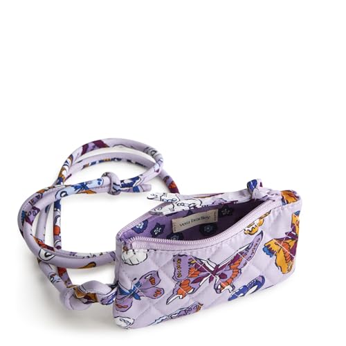 Vera Bradley Women's Premium Cotton Zip Card Pouch Lanyard, Wing in Flight, One Size by Vera Bradley - Used condition - Image 2