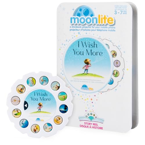 Moonlite Storybook Reels for Flashlight Projector, Kids Toddler | I Wish You More | Single Reel Pack Story for 12 Months and Up