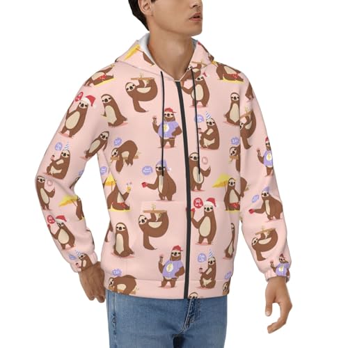 Sweat à capuche paresseux homme coupe décontractée finitions premium automne