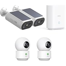 aosu Solar Security Cameras Wireless Outdoor/Indoor, 4 Pack