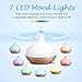ASAKUKI 300ML Premium, Essential Oil Diffuser, Quiet 5-in-1 Humidifier, Natural Home Fragrance Diffuser with 7 LED Color Changing Light and Easy to Use