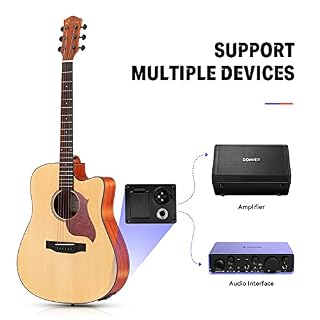 Donner Électro Acoustique Guitare 4/4 Adultes Electro Guitare Folk Debutant 6 Cordes 41Pouces Cutaway avec Housse Tuner… - Les Beatles, Paul McCartney, John Lennon, RIngo Starr, George Harrison Donner Électro Acoustique Guitare 4/4 Adultes Electro Guitare Folk Debutant 6 Cordes 41Pouces Cutaway avec Housse Tuner… – Image 2