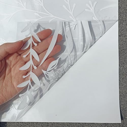 Funlife Papillon Film fenetre prairies d’Un Blanc Pur translucide 39x150cm – vue 5
