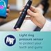Philips Sonicare DiamondClean Smart 9700 Electric Toothbrush, Sonic Toothbrush with App, Pressure Sensor, Brush Head Detection, 5 Brushing Modes and 3 Intensity Levels, Lunar Blue, Model HX9957/71