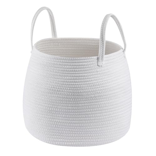 Image of SUNNYNEST Laundry Basket with Sturdy Handles for Blankets Pillows Toys Rope