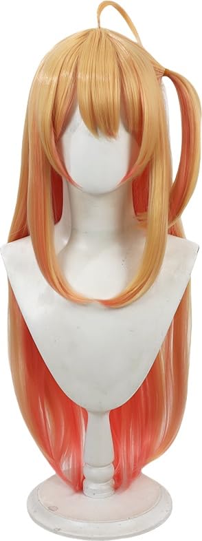 FIOCO コスプレ ウィッグ 音乃瀬奏 Otonose Kanade ストレート アホ毛 ロングヘア かつら 耐熱 コスプレ用 変装用 パーティー 仮装 演劇 日常 wig ハロウィン クリスマス 学園祭