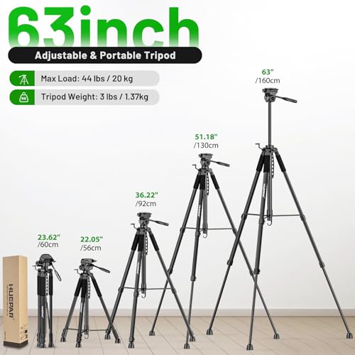 Image of Huepar Laser Level 360 with Tripod, Self Leveling Rechargeable Lazer Level for Construction and Picture Hanging, with Pluse Mode for Outdoor, Hard Carry Case, 67.72 inch Tripod, HM03CG&T16A