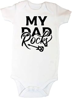 Personalised Premature, Tiny Baby, My Dad Rocks vest (3-8lb)(NB-12M) Fathers Day Gift, My First Fathers Day (6-12M)
