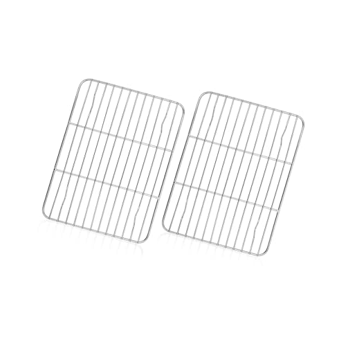 TeamFar Stainless Steel Cooling Racks, 8.75”x6.25”, 2-Pack