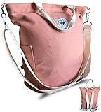 EliXito 3-in-1 Rucksack Damen Rucksacktasche Umhängetasche Shopper Frauen Schultertasche Groß Handgepäck Rucksack Rosa Tote Bag