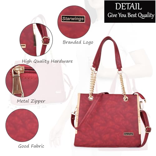 Image of STARWINGS PU Synthetic Leather Women's Satchel Bag | Ladies Travel Handbag