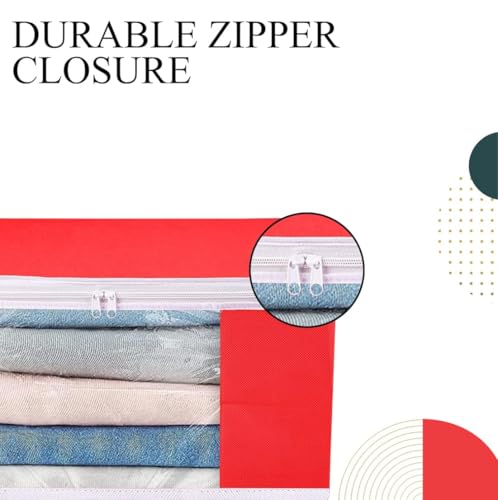 Image of Saree Cover Set of 08 Non-Woven Fabric Clothes Organiser for Wardrobe with Transparent Window & Double Zip Clothes Storage Bag, Garment Cover SC XL Large GCVETR8249653486192725883