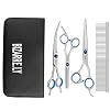 Bizarre.ly Professionele Honder Trim Scharen Set – Roestvrij Stalen Huisdier Trimmer Set – Inclusief Knippen, Uitdunnen, Gebogen schaar en Kam – Huisdier Haarcare Voor Honden en Katten