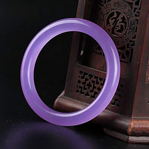 Bracelet naturel violet fin et rond : bijou à barre minimaliste pour femme - 3