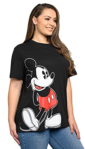 Disney Plus Size Womens T-Shirt Mickey Mouse Side Print4