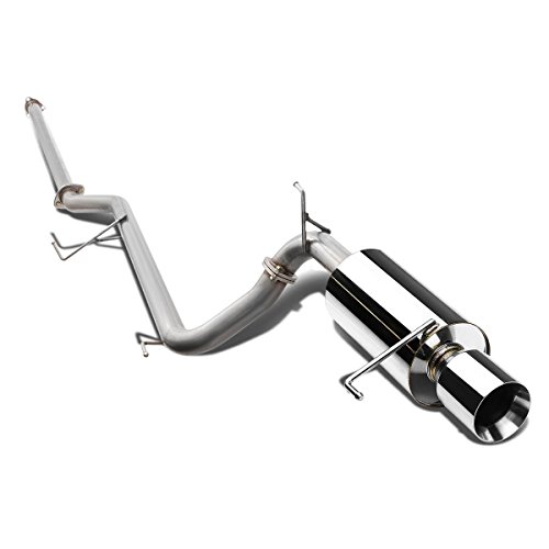 Dna Motoring Cbe-Ha98L4 Stainless Steel Cat Back Exhaust System [Compatible With 98-02 Honda Accord Cg1/ Cg2/ Cg3/ Cg4/ Cg5/ Cg6 2.3L F23A1/ F23A4/ F23A5 Engines Only] #TOP1
