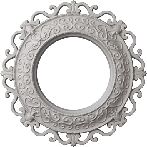 Ekena Millwork CM13ORUWF 13-1/4" x 6-5/8" x 1-1/8" Orrington Ceiling Medallion, Ultra Pure White by Ekena Millwork - Used condition - US$16.93