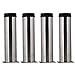 4PCS 200mm Height Adjustable Stainless Steel Metal Furniture Legs Feet Replacement Kitchen Cabinet Couch Legs