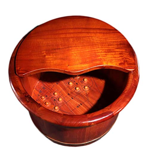 Barril de Madera para Spa de Pies con Tapa