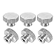 QUARKZMAN Gerändelte Daumenmuttern, 6 Stück M3 x D11mm x H7mm Edelstahl Runde Knöpfe Befestigungselemente Blindloch Hand Schraubenmutter Silber für 3D Drucker Teile, Maschinenwerkzeuge