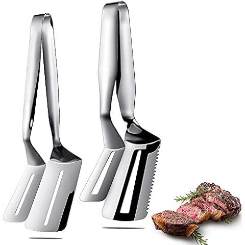 Romooa 2 Pcs Stainless Steel Tongs Cover