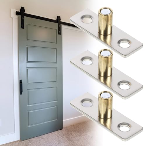 iplusmile Guias De Piso Para Porta De Celeiro 6 Peças Rolha De Balanço Guia Inferior De Hardware Par