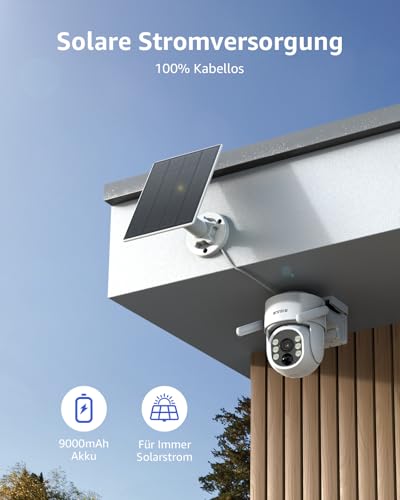 ANNKE 4MP Überwachungskamera Set Aussen WLAN mit 12''Monitor, 10CH 4K Wireless NVR, 2X 4MP PTZ WiFi Kameras mit 2-Wege Audio, Farbe Nachtsicht, Personenerkennung, Spotlight Alarm, 128GB SD Karte