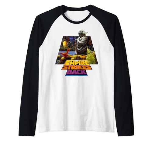 T-shirt Star Wars Yoda Empire Strikes Back raglan baseball vintage
