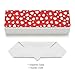 SPEPDEEC Hard Shell Spectacle Case for Men Women, Fashionable Eyeglasses Holder Box, Stylish Red Hearts Valentine'S Day Sunglasses Protective Cover with Cleaning Cloth