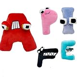 dexcer Alphabet Lore Plush, 5Pcs Alphabet Legend Plushies Stuffed Animal Dolls, Fun Stuffed Alphabet