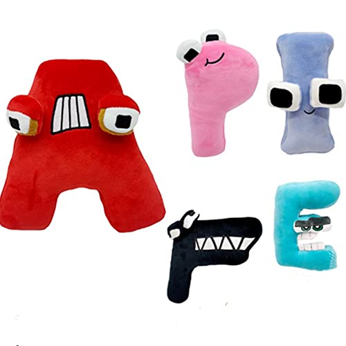 Dexcer Alphabet Lore Plush, 5Pcs Alphabet Legend Plushies Stuffed Animal Dolls, Fun Stuffed Alphabet Lore Plush Figure Suitable For Valentines Day Gifts For Kids ，Birthday, Easter, Party #TOP2