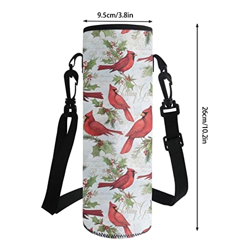 Aoopistc Cardinal Bird School Backpack Teen Girls Bookbags Set, 17 Inches Laptop Backpack Kids Lunch Tote Bag & Water Bottle Bag, School Supplies #TOP3