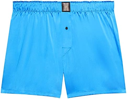 Savage X, Men's Satin Boxers, French Blue, M