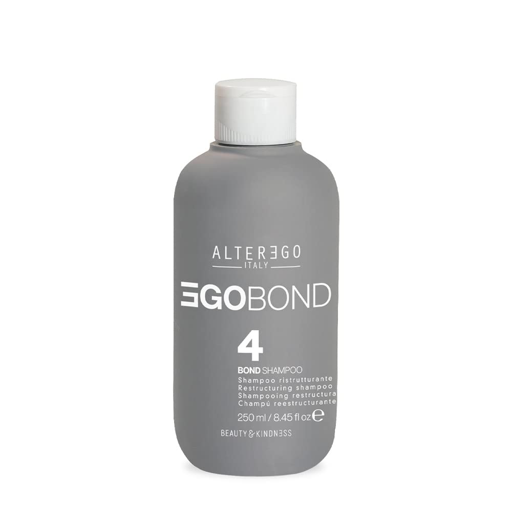 EgoBond Bond 4 Restructuring Shampoo 250ml - Repairing, Anti-Frizz, Strengthening for Color Treated Hair