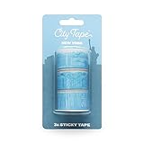Cinta de 3 m de longitud Luckies of London LUKCTN - Cinta adhesiva con diseño Nueva York, color rosa