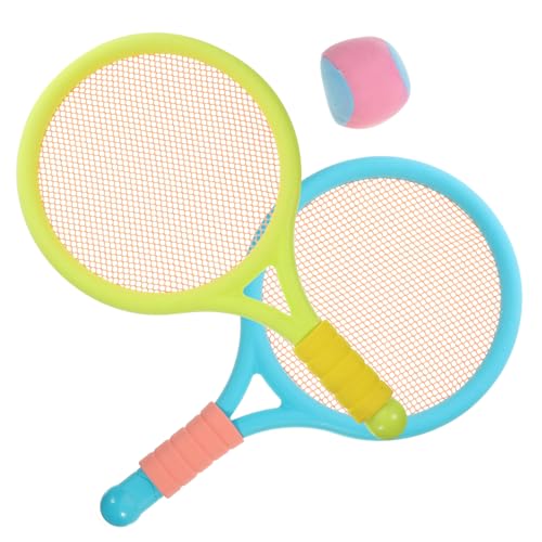 Mikikit 1Par Raquetas De Tenis para Incluye Raquetas De Plástico para Diversión Familiar y Playa