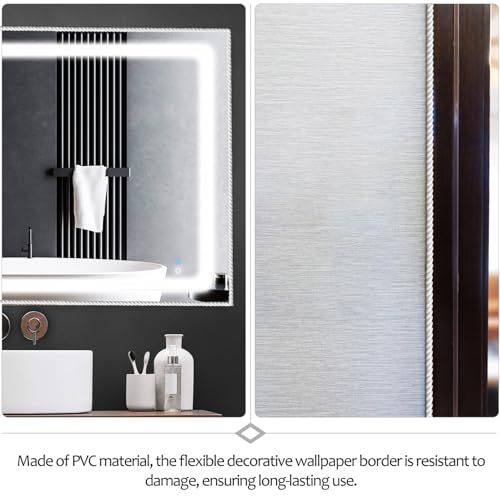 CLISPEED 1 Rolo De Moldagem Flexível Guarnição Autoadesiva Casca E Vara Moldagem De Teto Borda De Pv