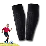Soccer Shin Guard Leggings Socken,1 Paar Fußball Schienbeinschoner Ärmel,Kinder Fußball Schienbeinschutz Socken,Kompressionswade Ärmel, für Teenager und Kinder
