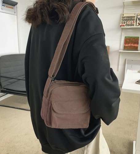 Image of Small Crossbody Bag Cute Purse Mini Canvas Crossbody Purse Phone bag