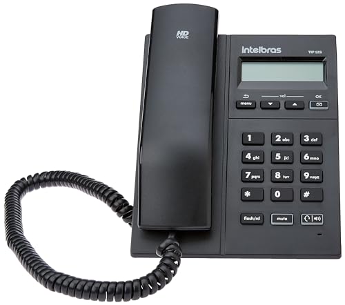 intelbras Telefone IP TIP 125i c/Embalagem colorida, TIP 125i, Preto