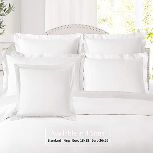 image for Nestl Soft Pillow Shams Set of 2 - Double Brushed Microfiber Pillow Co